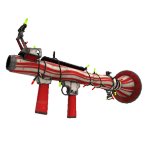 Strange Festivized Peppermint Swirl Rocket Launcher (Well-Worn)