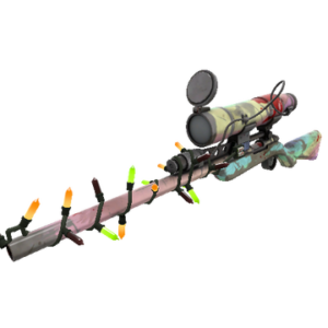 Strange Festivized Specialized Killstreak Rainbow Sniper Rifle (Battle Scarred)