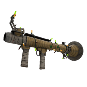 Unusual Festivized Professional Killstreak Bamboo Brushed Rocket Launcher (Well-Worn)