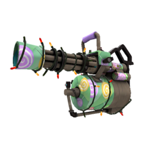 Unusual Festivized Professional Killstreak Brain Candy Minigun (Minimal Wear)