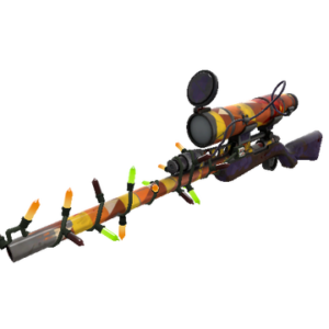 Unusual Festivized Professional Killstreak Candy Coated Sniper Rifle (Battle Scarred)