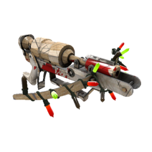 Unusual Festivized Professional Killstreak Cardboard Boxed Crusader's Crossbow (Battle Scarred)