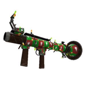 Unusual Festivized Professional Killstreak Gifting Mann's Wrapping Paper Rocket Launcher (Well-Worn)
