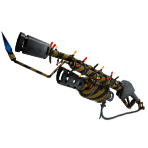 Unusual Festivized Professional Killstreak Hazard Warning Flame Thrower (Factory New)