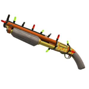 Unusual Festivized Professional Killstreak Lightning Rod Shotgun (Minimal Wear)