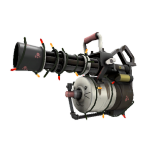 Unusual Festivized Professional Killstreak Mister Cuddles Minigun (Minimal Wear)