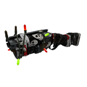Unusual Festivized Professional Killstreak Skull Cracked Soda Popper (Well-Worn)