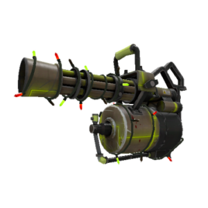 Unusual Festivized Professional Killstreak Uranium Minigun (Field-Tested)