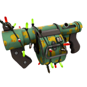 Unusual Festivized Quack Canvassed Stickybomb Launcher (Minimal Wear)