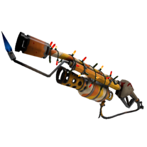 Unusual Festivized Specialized Killstreak Cream Corned Flame Thrower (Well-Worn)