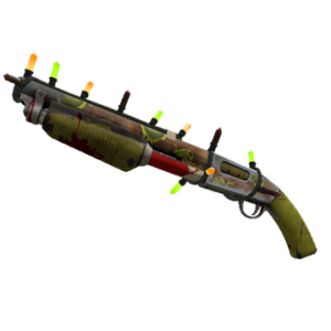 Unusual Festivized Specialized Killstreak Tumor Toasted Shotgun (Battle Scarred)