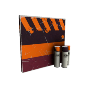 Unusual Pumpkin Plastered War Paint (Minimal Wear)