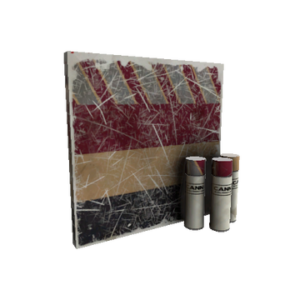 Unusual Saccharine Striped War Paint (Well-Worn)