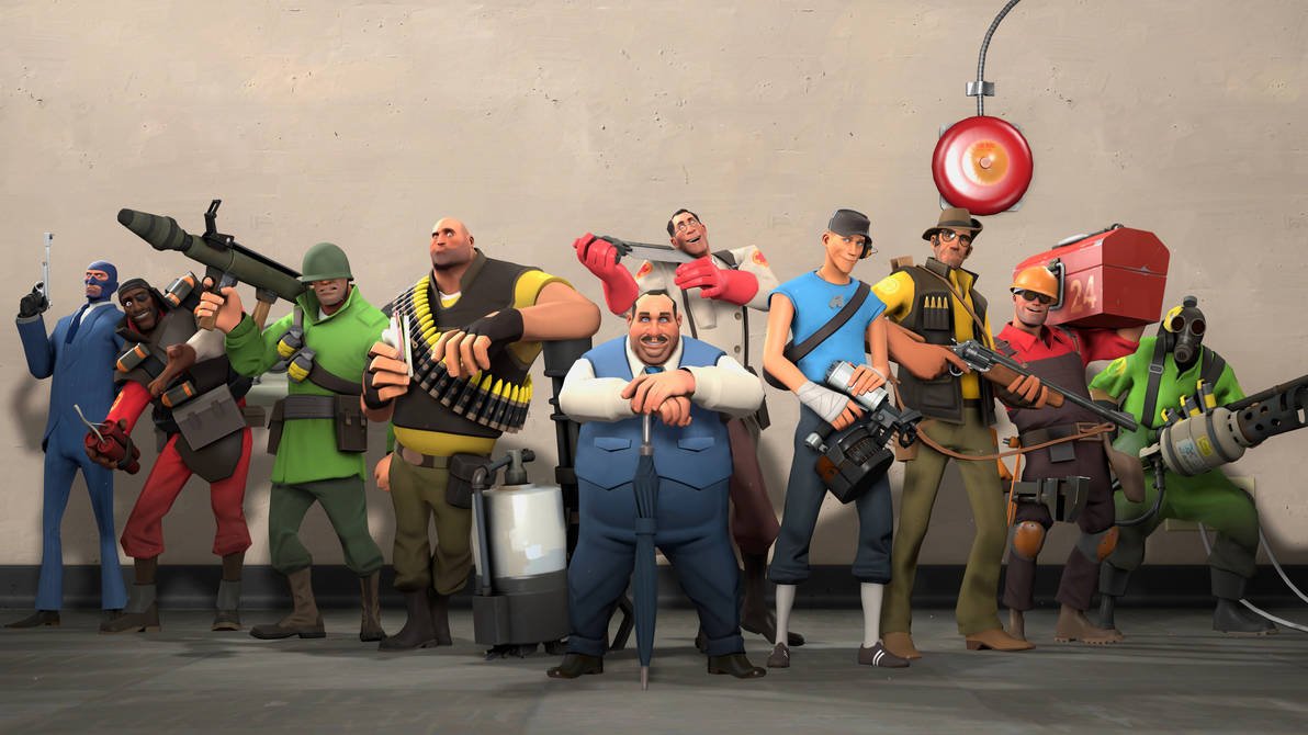 Classic TF2 team artwork