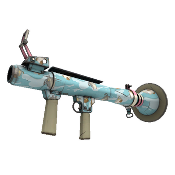 Strange Festive Killstreak Blue Mew Rocket Launcher (Minimal Wear)