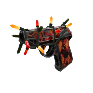 Strange Festive Specialized Killstreak Red Rock Roscoe Pistol (Battle Scarred)