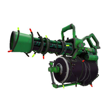 Strange Festivized Helldriver Minigun (Field-Tested)