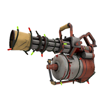 Strange Festivized Killstreak Civic Duty Mk.II Minigun (Battle Scarred)