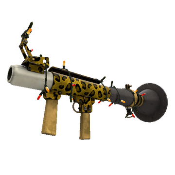 Strange Festivized Killstreak Leopard Printed Rocket Launcher (Minimal Wear)
