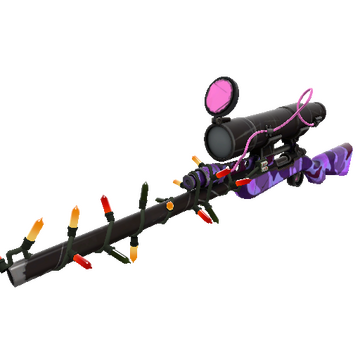 Strange Festivized Killstreak Purple Range Sniper Rifle (Field-Tested)