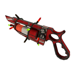 Strange Festivized Professional Killstreak Peppermint Swirl Übersaw (Well-Worn)