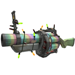 Strange Festivized Professional Killstreak Rainbow Grenade Launcher (Well-Worn)