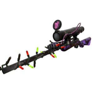 Strange Festivized Purple Range Sniper Rifle (Battle Scarred)