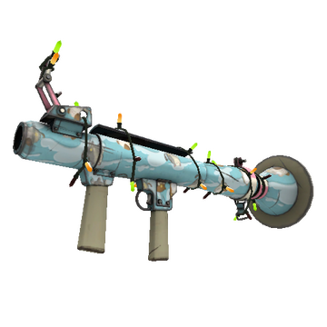 Strange Festivized Specialized Killstreak Blue Mew Rocket Launcher (Minimal Wear)