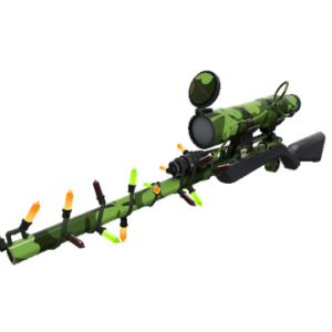 Strange Festivized Specialized Killstreak Clover Camo'd Sniper Rifle (Minimal Wear)