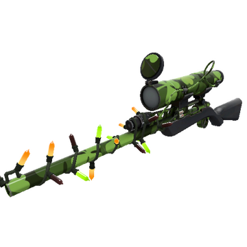 Strange Festivized Specialized Killstreak Clover Camo'd Sniper Rifle (Minimal Wear)