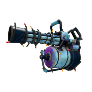 Strange Festivized Specialized Killstreak Frozen Aurora Minigun (Well-Worn)