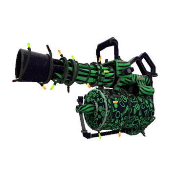 Strange Festivized Specialized Killstreak Raving Dead Minigun (Minimal Wear)