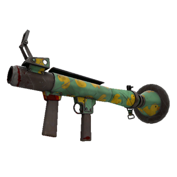 Strange Quack Canvassed Rocket Launcher (Battle Scarred)