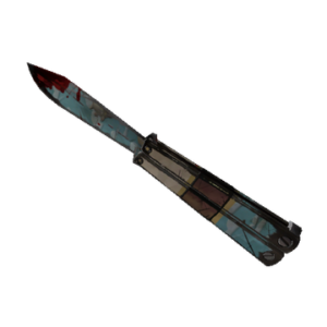 Unusual Blue Mew Knife (Well-Worn)