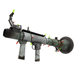 Unusual Festivized Killstreak Aqua Marine Rocket Launcher (Well-Worn)