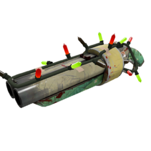 Unusual Festivized Professional Killstreak Flower Power Scattergun (Battle Scarred)