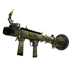 Unusual Festivized Woodland Warrior Rocket Launcher (Battle Scarred)