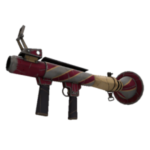 Unusual Saccharine Striped Rocket Launcher (Well-Worn)