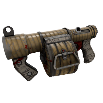 Unusual Specialized Killstreak Bamboo Brushed Stickybomb Launcher (Battle Scarred)