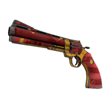 Unusual Specialized Killstreak Gift Wrapped Revolver (Battle Scarred)