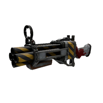 Unusual Specialized Killstreak Hazard Warning Iron Bomber (Well-Worn)